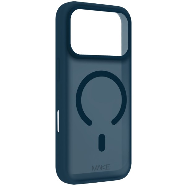 Фото - Чехол для смартфона MAKE for Apple iPhone 17 Pro Max Silicone Aura Magnet Dark Blue (MCLAM-AI17PMDB)